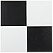 Achim Home Furnishings FTVSO10320 Nexus 12-Inch Vinyl Tile, Solid Black and White, Pack of 20 primary