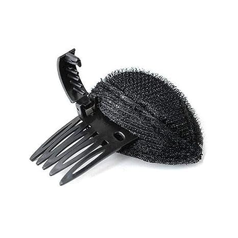 Photo 1 of Black Hair Head Cushion Volume Clips Fluffy Pad Sponge Clip Bun Comb Volume Base Set for Women DIY Hairstyling Tools, and Barrettes Accessories
