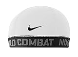 Nike Pro Combat Banded Skull Cap 2.0 (White/Black, One Size Fits Most)