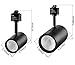 LEONLITE 4-Pack 8.5W (50W Eqv.) Integrated CRI90+ LED Black Track Light Head, Dimmable 38° Spotlight Track Light, 550lm Energy Star & ETL Listed for Wall Art Exhibition Lighting, 4000K Cool White