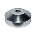 45 RPM Record Adapter Insert - Aluminum - 7 inch Vinyl Record Dome 45 Adapter (Silver anodized)