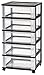 IRIS Wide 5-Drawer Cart, Black