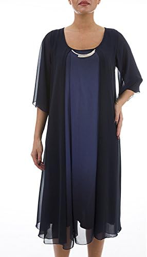 La Mouette Women's Plus Size Flowing Chiffon Dress