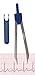 EKG ECG Caliper Electrocardiogram Divider Blue