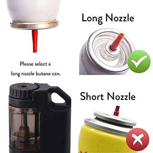 JETPRO Butane Torch Lighter 4 Jet Flames Cigar Lighter Refillable Gas