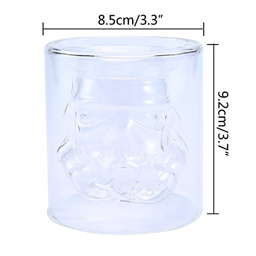 VI AI Double Wall Water Glasses Whiskey Glass Cup Crystal Mug Star Wars Mug VI AI Double Wall Water Glasses, Whiskey Glasses -