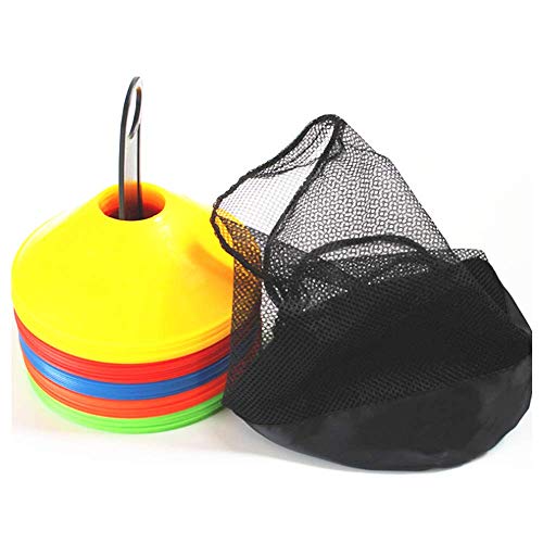 YOQXHY Soccer Cones (50 Pcs) Disc Cone Agility Training Sports Cone