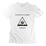HUIMIN Women's System Of A Down Band Logo Toxicity T-shirt XL
