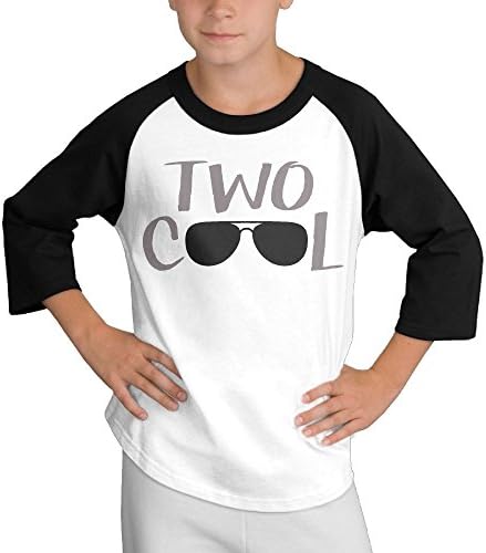 QulujianG Two Cool Youth Middle Sleeve Shoulder - Shoulder T-shirt L
