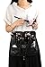 LOUISE MAELYS PU Leather Zipper Apron Cosmetic Bag Makeup Artist Organizer with Holder Belt, Just The Bag