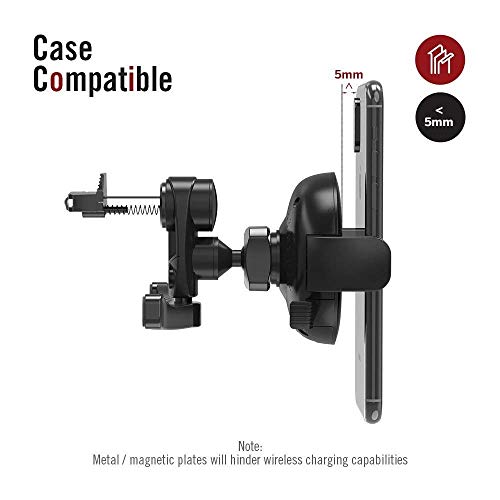 image for TaoTronics Vent Phone Holder for Car, Car Phone Mount with 7.5W/10W Fa