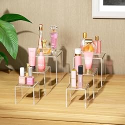 NIUBEE 2 Set Acrylic Risers Display for Funko POP