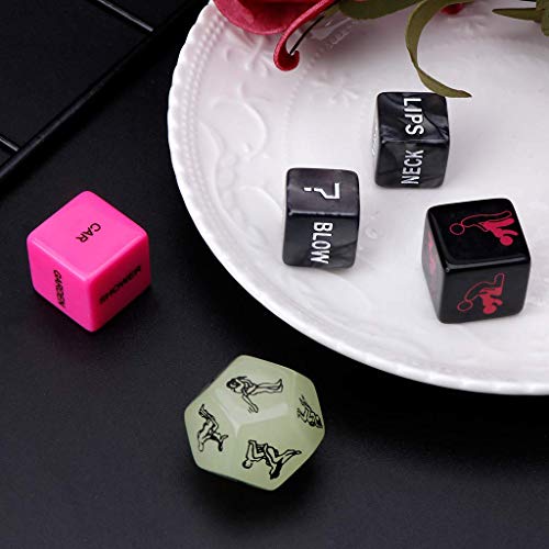 Funny and Romantic Role Playing Dice Game Set of 6,Novelty Gift for Honeymoon bacherette Party,Him and Her, Bridal Shower, Groom Roast,Newlyweds, Wedding, Anniversary, Marriage New 2019 - Thumbnail 3
