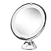 BEAUTURAL 10X Magnifying Makeup Mirror with LED, Lighted Magnifying Vanity Makeup Mirror for Home Tabletop Bathroom Shower Travel, 360 Degree Rotation, Powerful Suction Cup