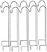 Ashman Shepherds Hook 10 Pack Black, 35 Inches Tall, Made of Premium Metal for Hanging Solar Light, Bird Feeders, Mason Jars, Garden Stake and Wedding Decor primary