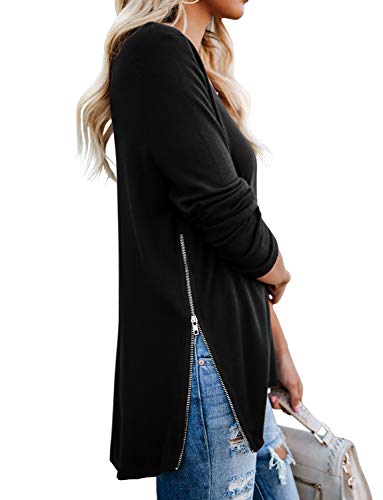 3 PrinStory+Womens+Sleeve+Pullover+Black+S