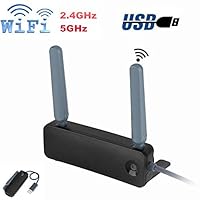 Tosuny 2.4GHz/ 5GHz Dual Band Wireless Network Adapter WiFi Adapter for Xbox 360 Game Console, 802.11a/b/g Wireless Civil Network Protocols, USB Interface