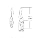 S925 Silver Earrings Enjoit Celtic Knot Drop Dangle Twist Wave Symbol Inifity Ear Loops For Womens