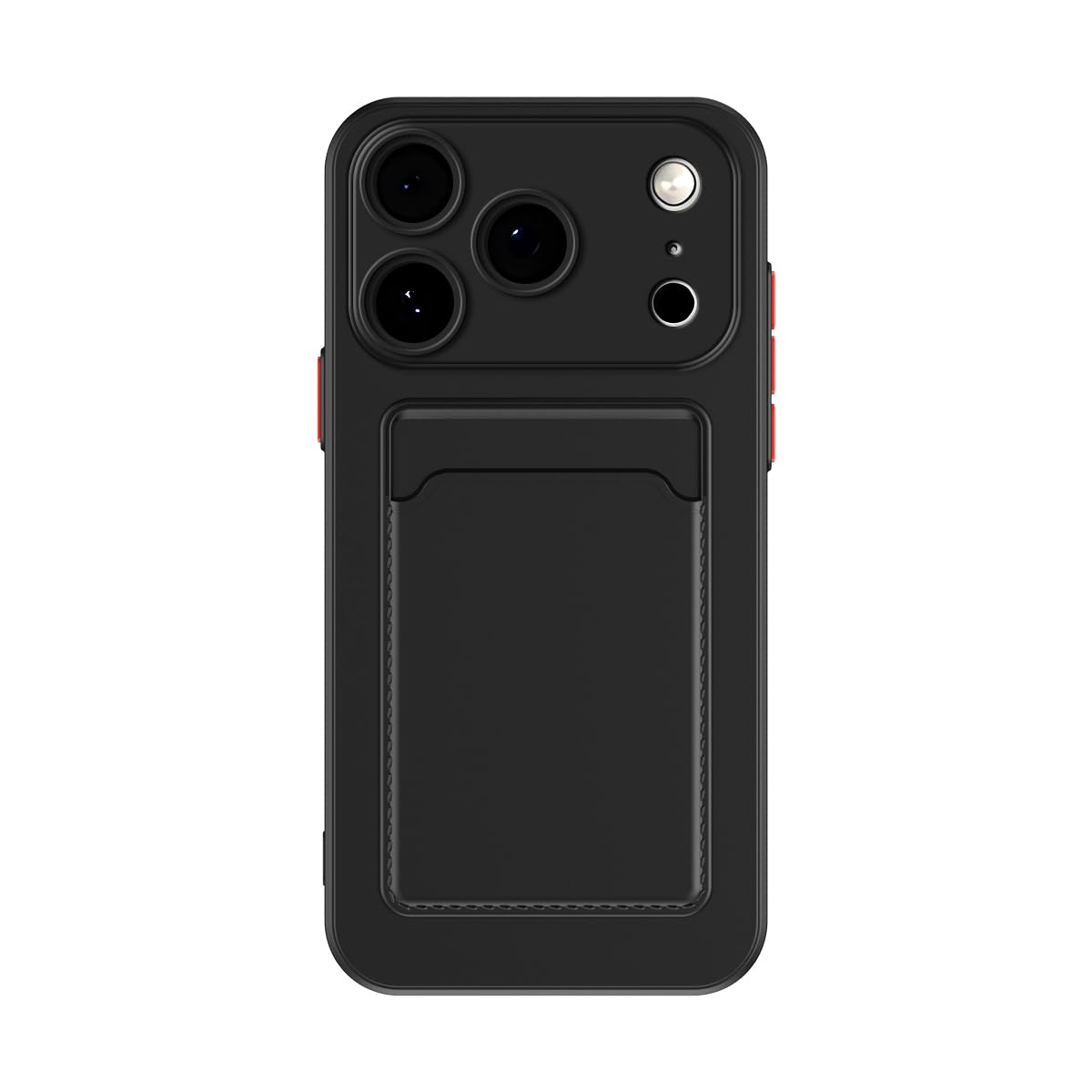 Photo 1 of Lunivop Compatible with iPhone 17 Pro Case 6.3 '' 2525 Card Holder Wallet Slim Soft Silicone Shockproof, Camera Protection Anti-Scratch Phone Cases, (for 17 Pro Black)