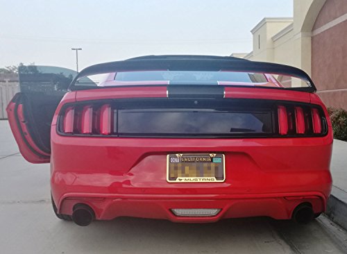 iJDMTOY Clear Lens All-In-One Full LED Backup Reverse Lamp & Rear Fog Light Assembly For 2015-up Ford Mustang