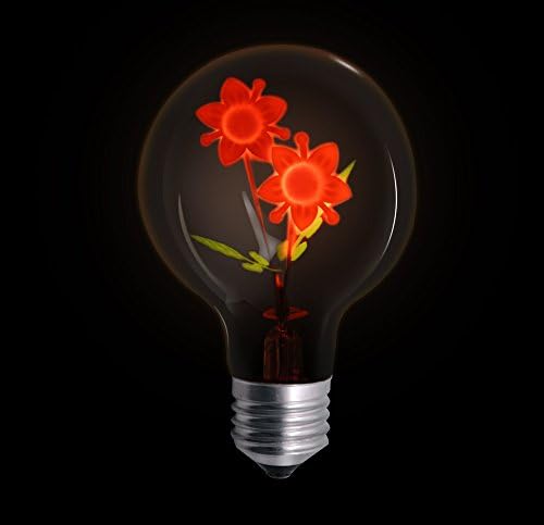 TIANLIANG04 led bulbs Incandescent Bulb G80 E27 Vintage Edison Lamp 220V Novelty Lights Bulb 3W Christmas Lights Ampoules For Home Decor,Flower [Energy Class A++]