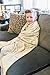 Comfort Food Creations Burrito Wrap Novelty Blanket - Perfectly Round Tortilla Throw (5' Diameter)