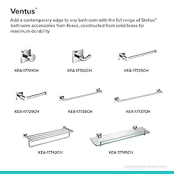 KRAUS Ventus Bathroom Toilet Paper Holder, Chrome