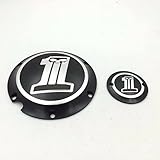 HTT Group Motorcycle Black Chrome Skull No.1 Engine Derby Timer Cover For Harley Davidson XL1200C Sportster 883 XL 1200X Forty-Eight Seventy Two Roadster Iron