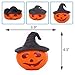 Anboor 4.3 Inches Squishies Pumpkin Hat Kawaii Slow Rising Scented Squishies Stress Relief Kid Toys Halloween Decorative Props,1 Pcs Random