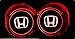 Bearfire Car Logo LED Cup Pad led cup coaster USB Charging Mat Luminescent Cup Pad LED Mat Interior Atmosphere Lamp Decoration Light (Honda)