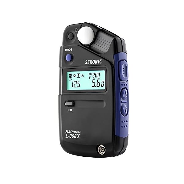 Sekonic FLASHMATE L-308X Belichtungsmessgerät für Fotografen und Filme, Schwarz/Blau & SanDisk Extreme Pro SDXC UHS-I… – Bild 3