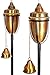 H Potter Copper Torches Rustic Patio Outdoor Garden Torch Set of Two