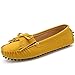 SUNROLAN Ella Women's Polyurethane Suede Round Toe Loafer Flats Slip-On Kiltie Moccasin