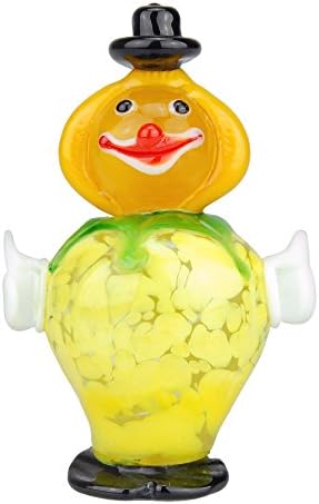 Geff House Miniature Glass Clown Figurine Curio Gift