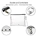 Yocatech Clear Crossbody Envelope Purse NFL Stadium Approved Transparent Zipper Closure Rivet Purse (Black)