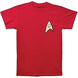 Star Trek Men's Engineering Uniform T-shirt Red