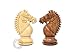 House of Chess - Ringy Rosewood (Acacia Rhodoxylon) / Boxwood Chess Pieces Rio Staunton - King Height: 4.0