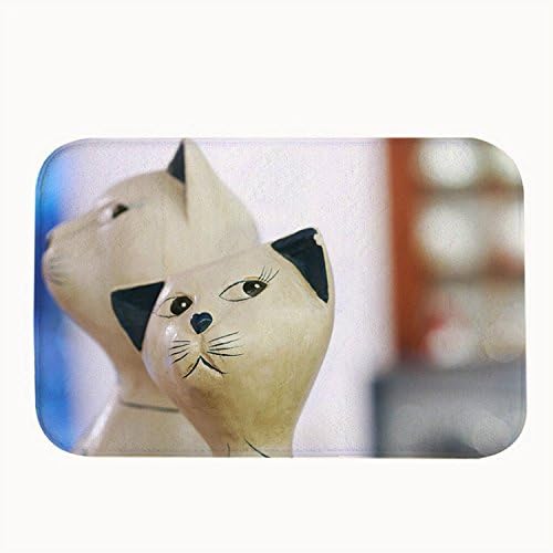 Gueskie Cute Cat Rug Entry Way Outdoor Non-slip Door Mat 50 x 80cm