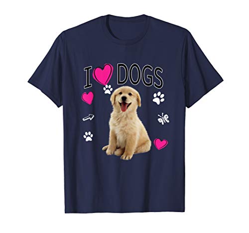 I Love Dogs Shirt - Golden Labrador retriever t shirt