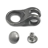 Fujiyuan 12 sets Boots eyelets Hook Buckle Shoelace Repair Hunting Hiking With Rivets For Rock Climbing Hardware Fittings DIY Fashion Boots Gunblack