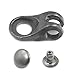 Fujiyuan 12 sets Boots eyelets Hook Buckle Shoelace Repair Hunting Hiking With Rivets For Rock Climbing Hardware Fittings DIY Fashion Boots Gunblack
