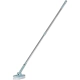Questionno Cleaning Brush for Kitchen Floor Bathroom Window Scour with Long Telescopic Aluminum Handle