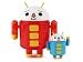 Google Android Series 5 Mini 3" Vinyl Figure Clear ToFu with Mini Tofu Keychain