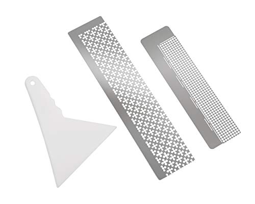 DS. DISTINCTIVE STYLE Diamond Painting Kits Diamond Drawing Stainless Steel Ruler 2 Pieces and Painting Fix Tools with 699 Blank Grids and 400 Blank Grids