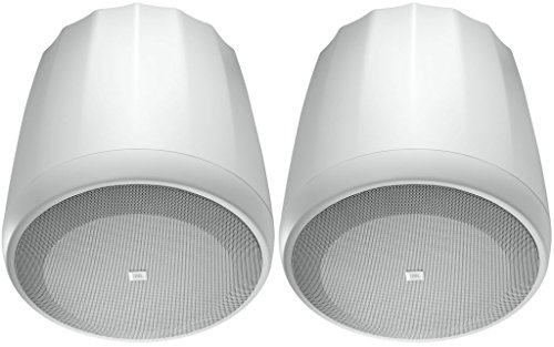 JBL C67HC/T-WH Narrow 75Â° Coverage High Ceiling Hanging Pendant Speaker, White (sold as pair)