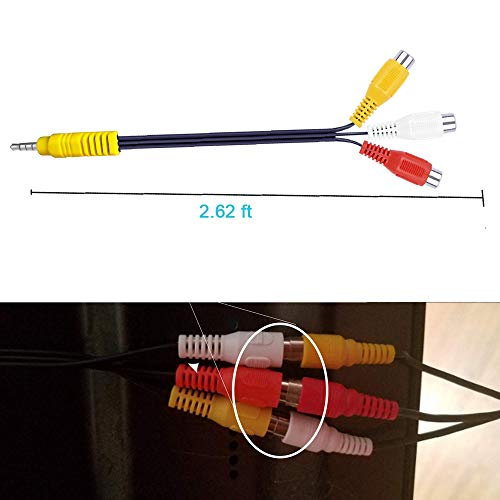 （2.62ft/0.8M） Video AV Component Adapter Cable Replacement for TCL TV