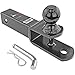 GoTow GT-10008 ATV UTV 3 In 1 Ball Mount Hitch W/ Hitch Pin Fits 2-inch Receiver Class III 6000lb 2-inch Ball primary