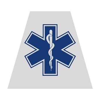Star of life helmet tetra decal  star of life decal industrial