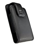 Apple iPhone 4/4S CASE123 MPS XL Elite Executive Oversized Genuine Leather Holster with Belt Clip for use with Rugged Cases (see details on iPhone 5 compatibility)