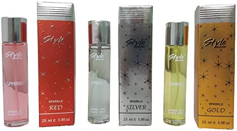 CRISMODA Eau de Parfum Set of 3 - GOLD (Fresh), RED (Floral), SILVER (Fresh) For Women 25-ml each